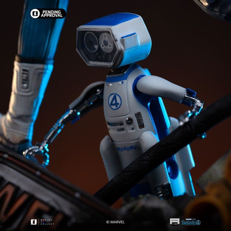 Fantastic Four Art Scale Statue 1/10 Mr. Fantastic and H.E.R.B.I.E 26 cm | 0618231957767