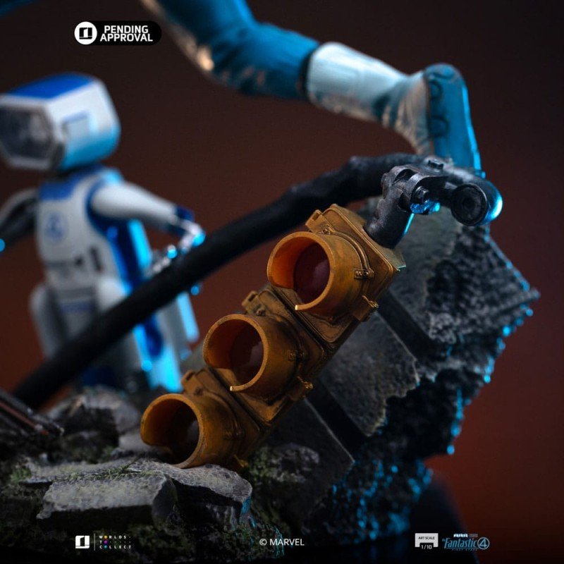 Fantastic Four Art Scale Statue 1/10 Mr. Fantastic and H.E.R.B.I.E 26 cm | 0618231957767