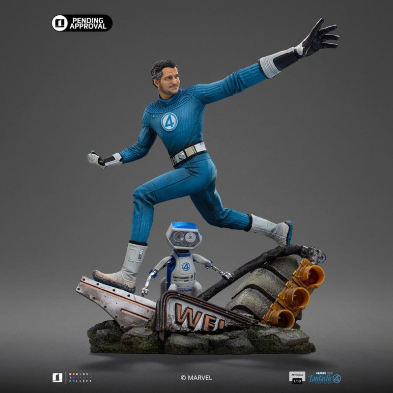 Fantastic Four Art Scale Statue 1/10 Mr. Fantastic and H.E.R.B.I.E 26 cm | 0618231957767