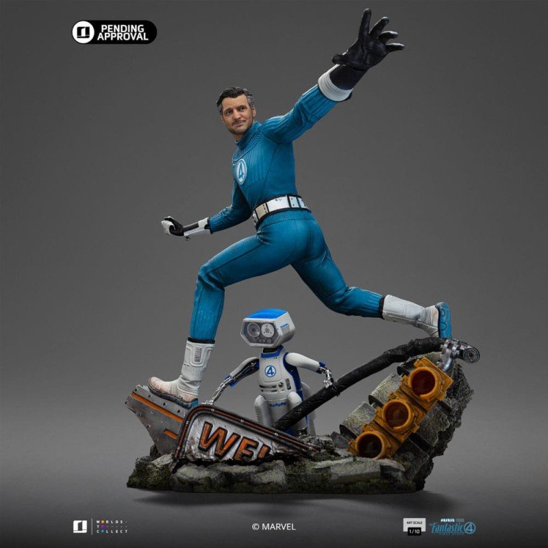 Fantastic Four Art Scale Statue 1/10 Mr. Fantastic and H.E.R.B.I.E 26 cm | 0618231957767