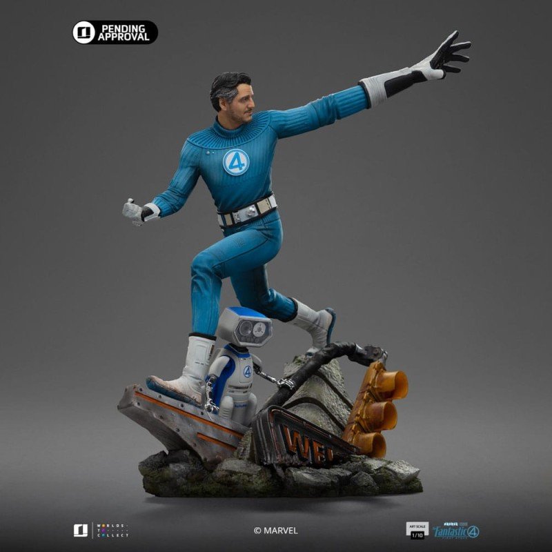 Fantastic Four Art Scale Statue 1/10 Mr. Fantastic and H.E.R.B.I.E 26 cm | 0618231957767