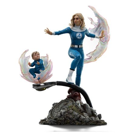 Fantastic Four Art Scale Statue 1/10 Invisible Woman and Franklin 28 cm | 0618231957774