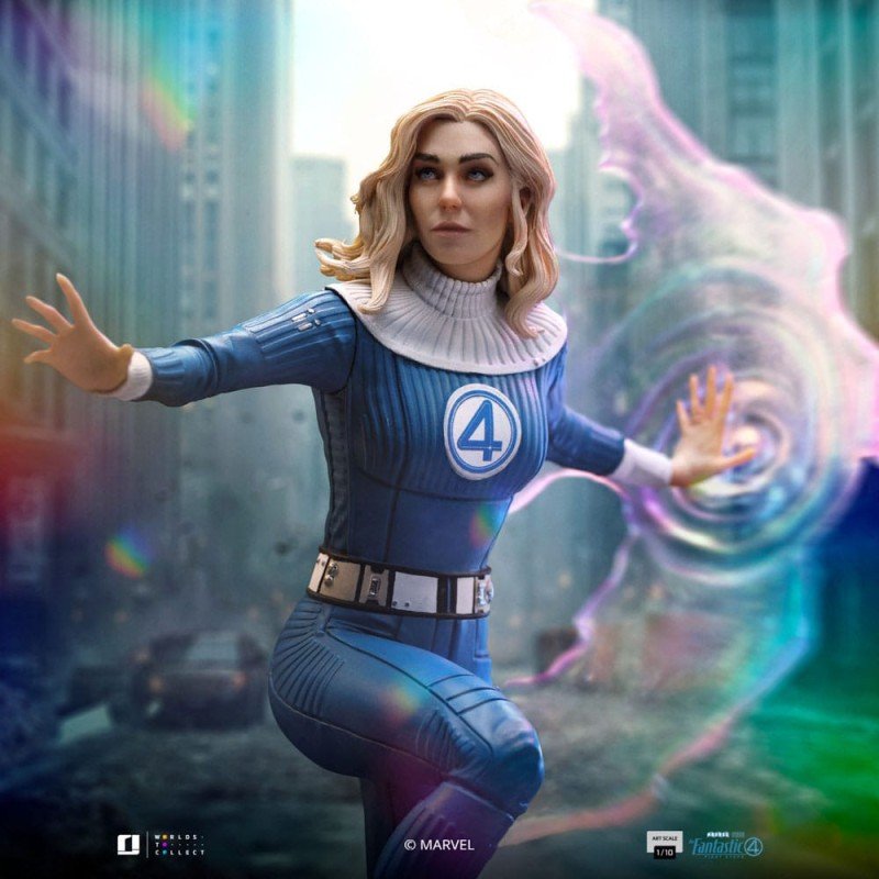 Fantastic Four Art Scale Statue 1/10 Invisible Woman and Franklin 28 cm | 0618231957774