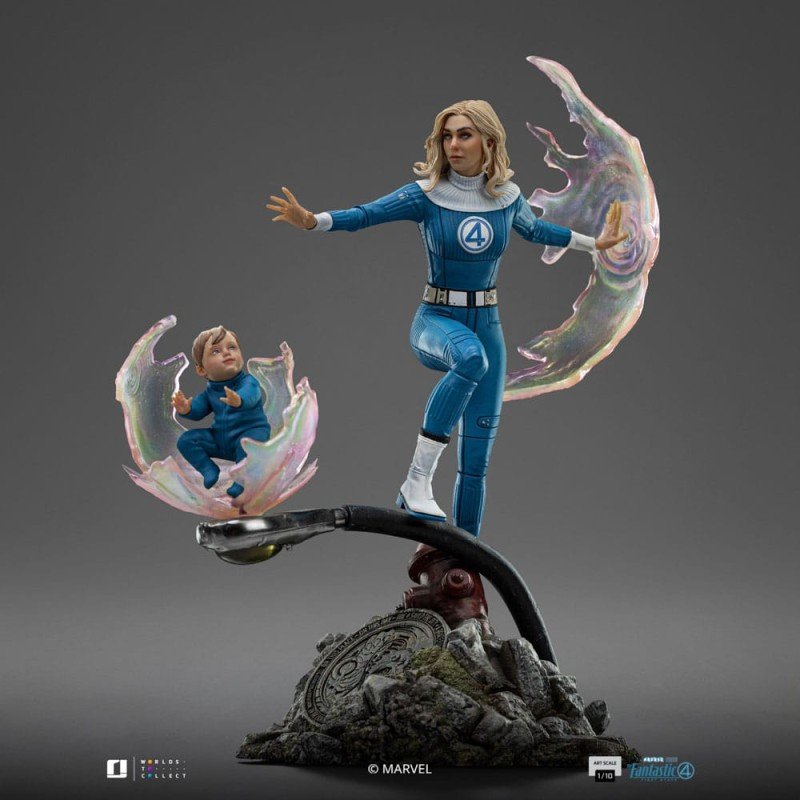 Fantastic Four Art Scale Statue 1/10 Invisible Woman and Franklin 28 cm | 0618231957774