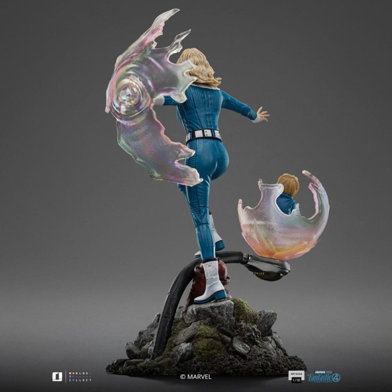 Fantastic Four Art Scale Statue 1/10 Invisible Woman and Franklin 28 cm | 0618231957774