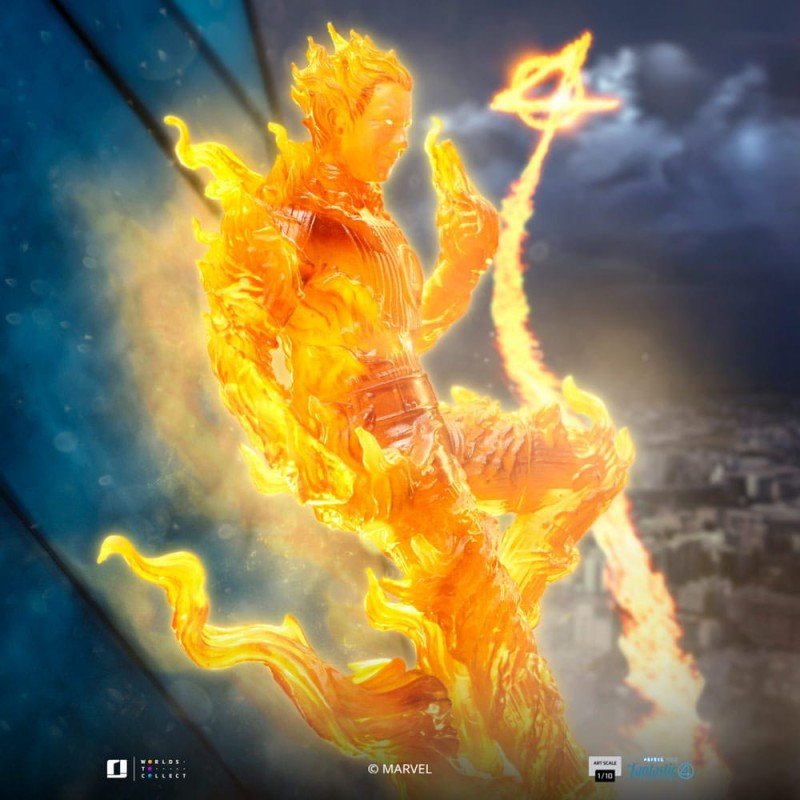 Fantastic Four statuette 1/10 Art Scale Human Torch 30 cm | 0618231957804