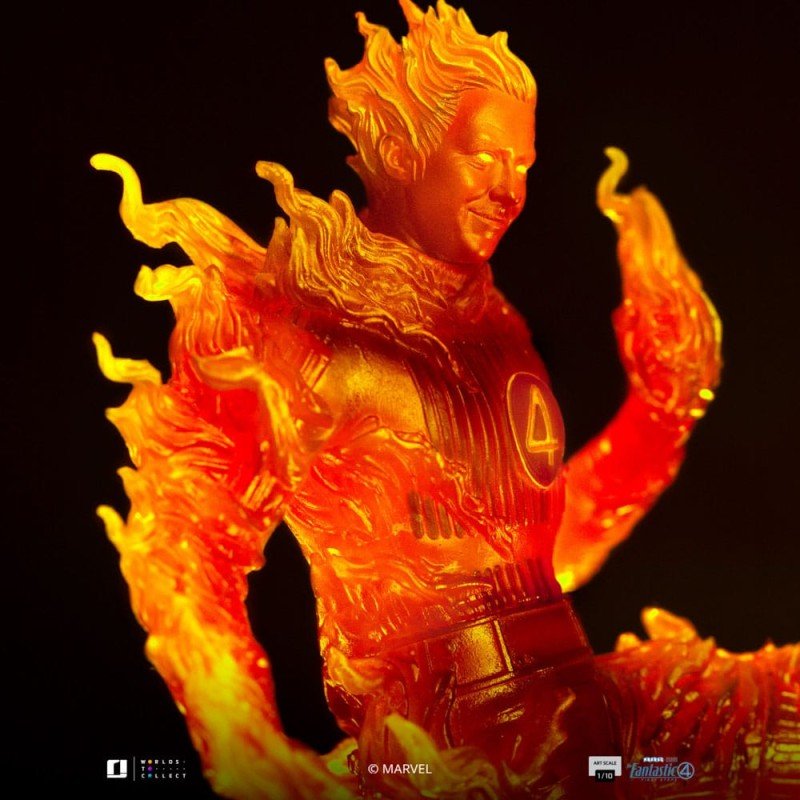 Fantastic Four statuette 1/10 Art Scale Human Torch 30 cm | 0618231957804