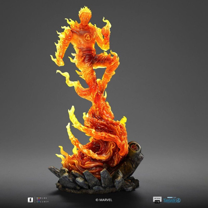 Fantastic Four statuette 1/10 Art Scale Human Torch 30 cm | 0618231957804