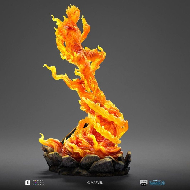 Fantastic Four statuette 1/10 Art Scale Human Torch 30 cm | 0618231957804
