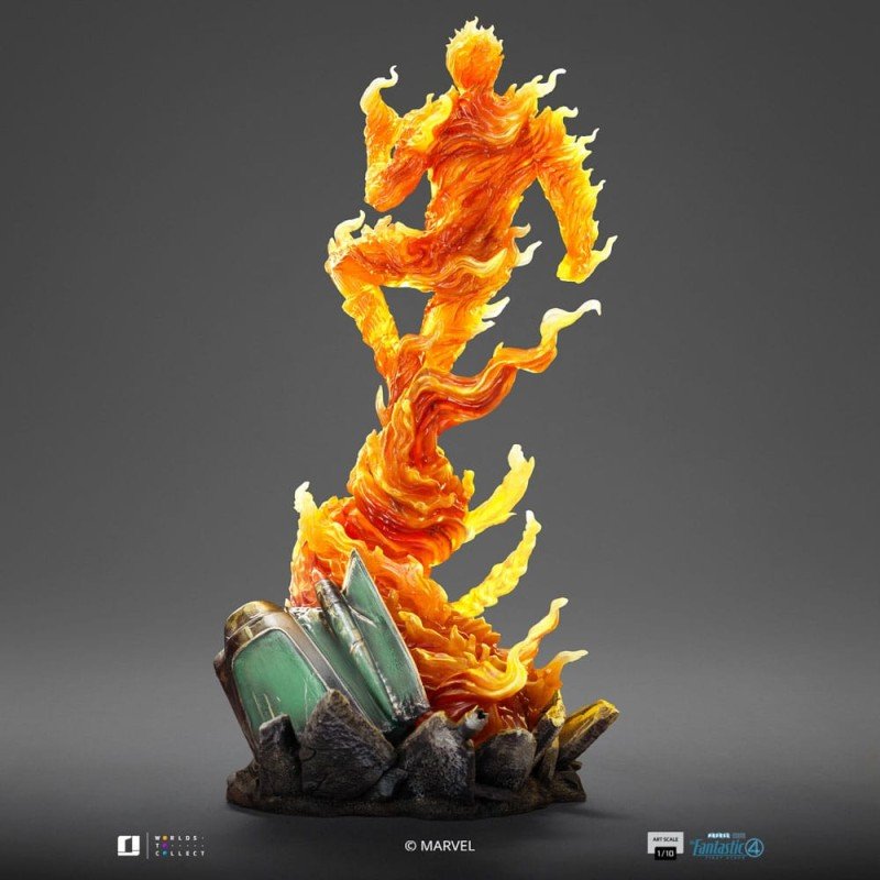 Fantastic Four statuette 1/10 Art Scale Human Torch 30 cm | 0618231957804