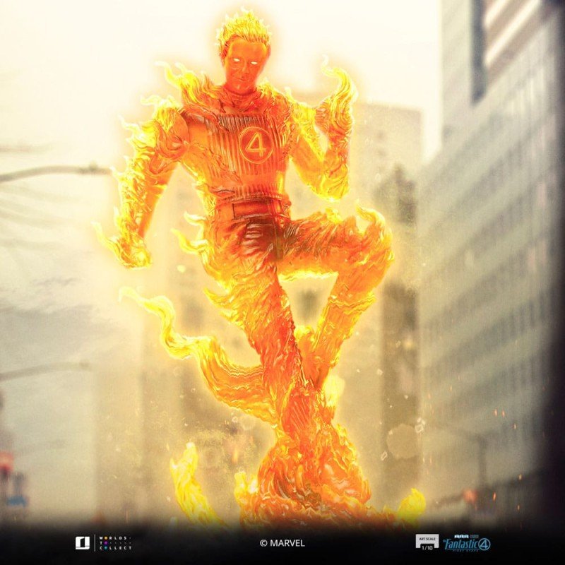 Fantastic Four statuette 1/10 Art Scale Human Torch 30 cm | 0618231957804
