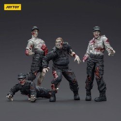 Zombie pack 4 figurines Dark Source Security Guards 8 cm | 6927054401543