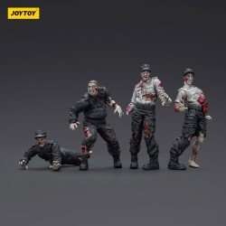 Zombie pack 4 figurines Dark Source Security Guards 8 cm | 6927054401543