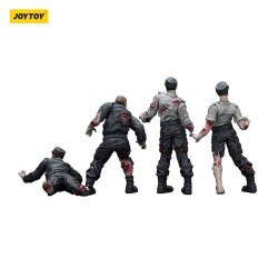 Zombie pack 4 figurines Dark Source Security Guards 8 cm | 6927054401543