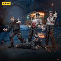 Zombie pack 4 figurines Dark Source Security Guards 8 cm | 6927054401543