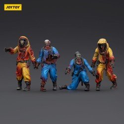 Zombie pack 4 figurines Dark Source Biochemical Lab Team 8 cm | 6927054401550
