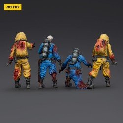Zombie pack 4 figurines Dark Source Biochemical Lab Team 8 cm | 6927054401550