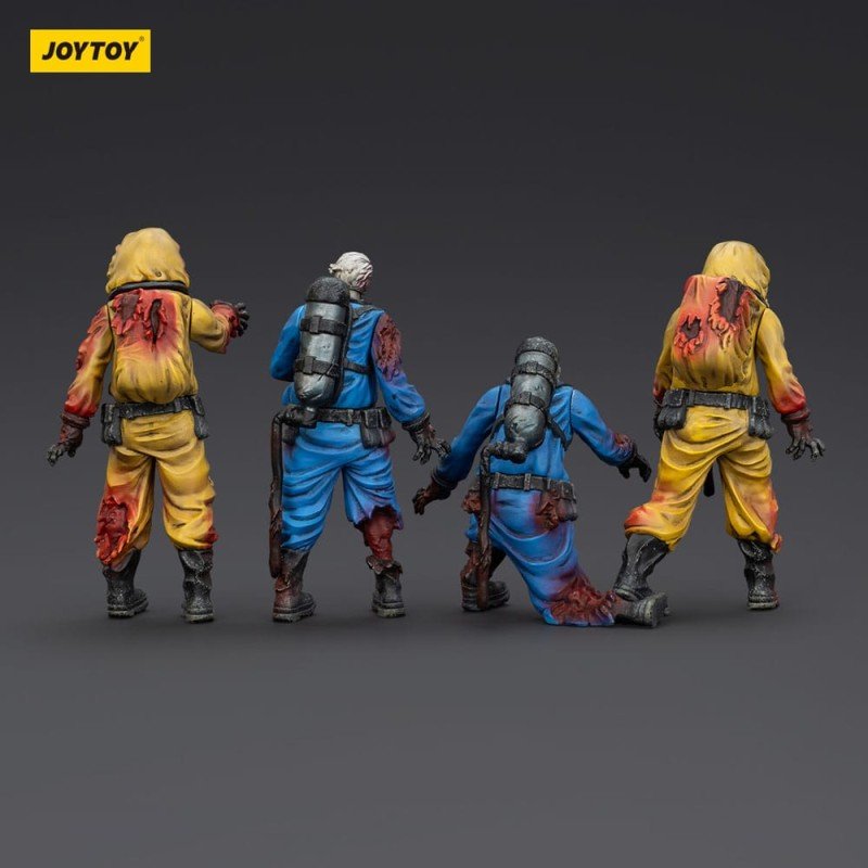 Zombie pack 4 figurines Dark Source Biochemical Lab Team 8 cm | 6927054401550