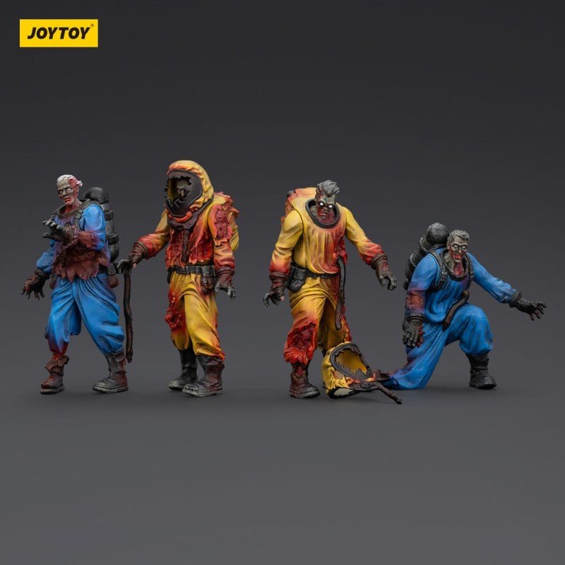 Zombie pack 4 figurines Dark Source Biochemical Lab Team 8 cm | 6927054401550