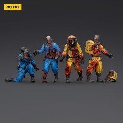Zombie pack 4 figurines Dark Source Biochemical Lab Team 8 cm | 6927054401550