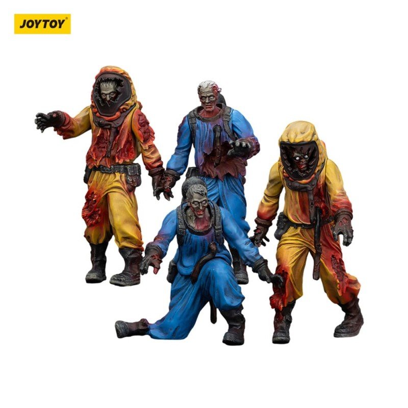 Zombie pack 4 figurines Dark Source Biochemical Lab Team 8 cm | 6927054401550