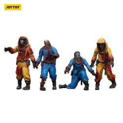 Zombie pack 4 figurines Dark Source Biochemical Lab Team 8 cm | 6927054401550