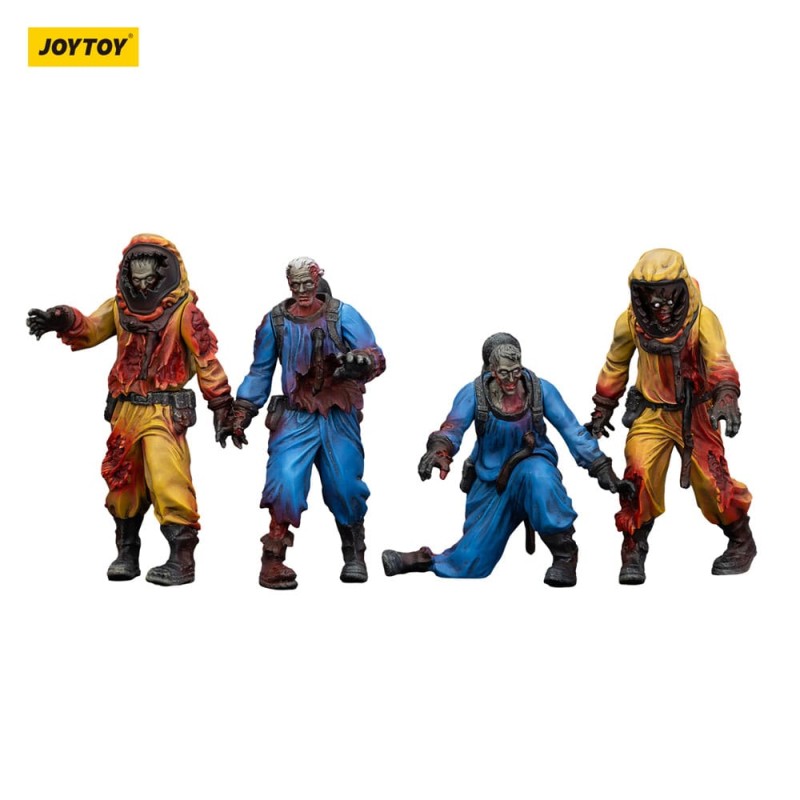 Zombie pack 4 figurines Dark Source Biochemical Lab Team 8 cm | 6927054401550