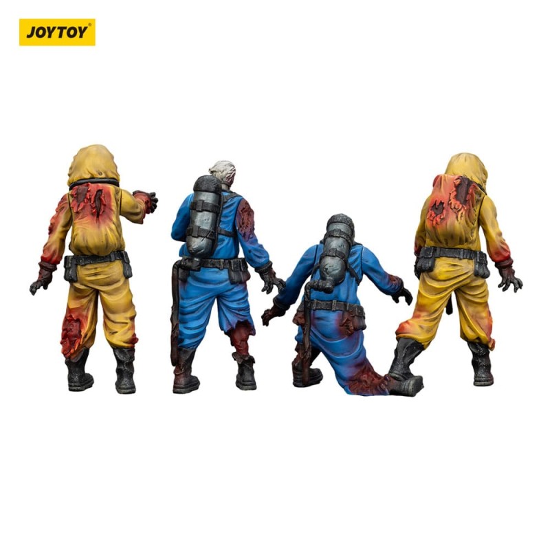 Zombie pack 4 figurines Dark Source Biochemical Lab Team 8 cm | 6927054401550