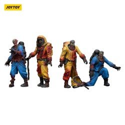 Zombie pack 4 figurines Dark Source Biochemical Lab Team 8 cm | 6927054401550