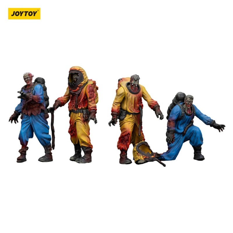 Zombie pack 4 figurines Dark Source Biochemical Lab Team 8 cm | 6927054401550