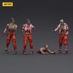 Zombie pack 4 figurines Dark Source Mechanic Team 8 cm | 6927054401567