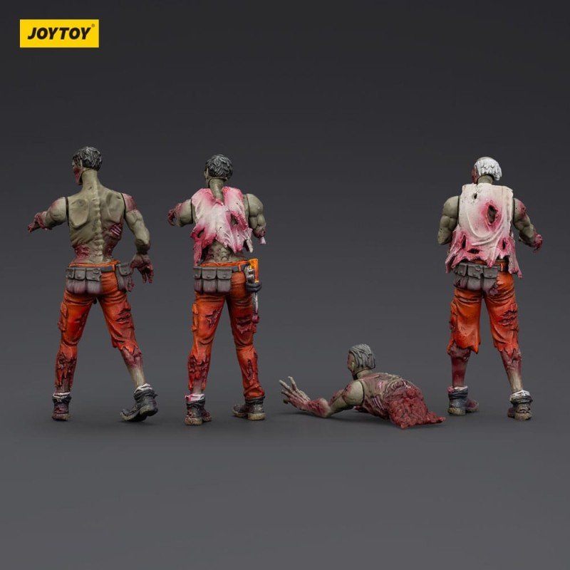 Zombie pack 4 figurines Dark Source Mechanic Team 8 cm | 6927054401567