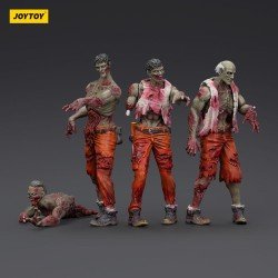 Zombie pack 4 figurines Dark Source Mechanic Team 8 cm | 6927054401567