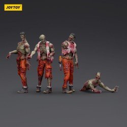 Zombie pack 4 figurines Dark Source Mechanic Team 8 cm | 6927054401567