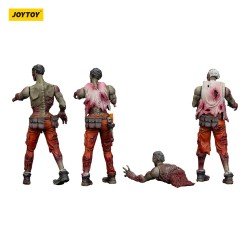 Zombie pack 4 figurines Dark Source Mechanic Team 8 cm | 6927054401567
