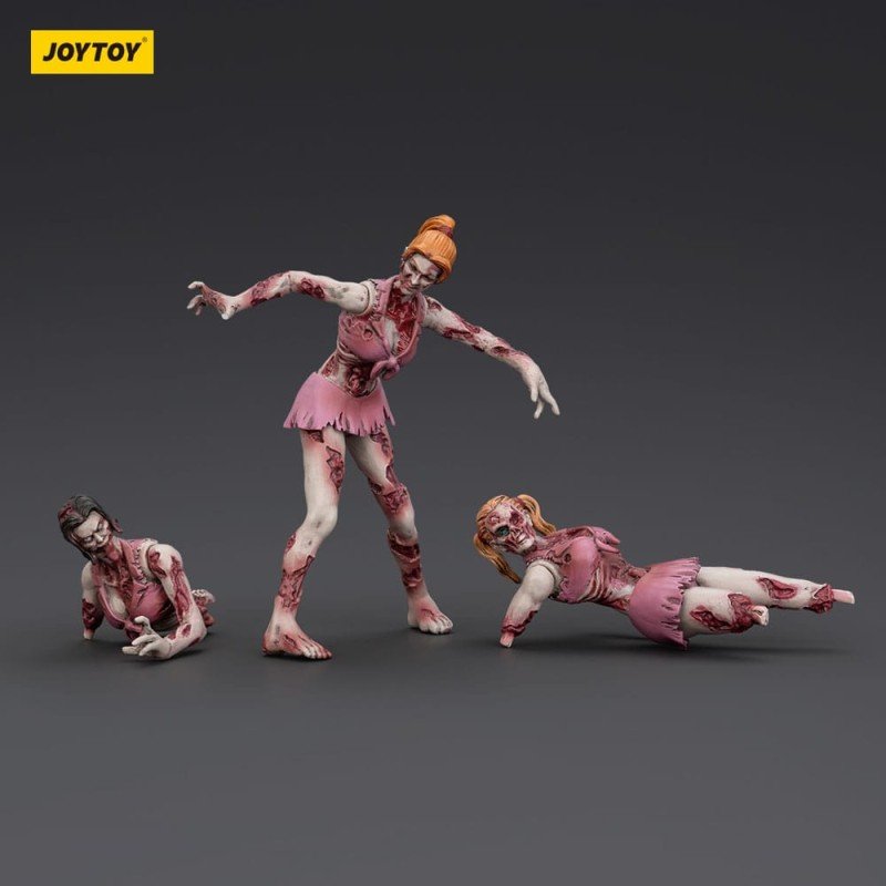 Zombie pack 3 figurines Dark Source Cheer Leaders 8 cm | 6927054401574