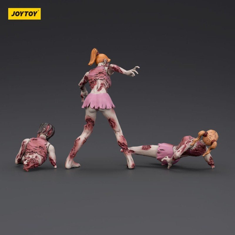 Zombie pack 3 figurines Dark Source Cheer Leaders 8 cm | 6927054401574