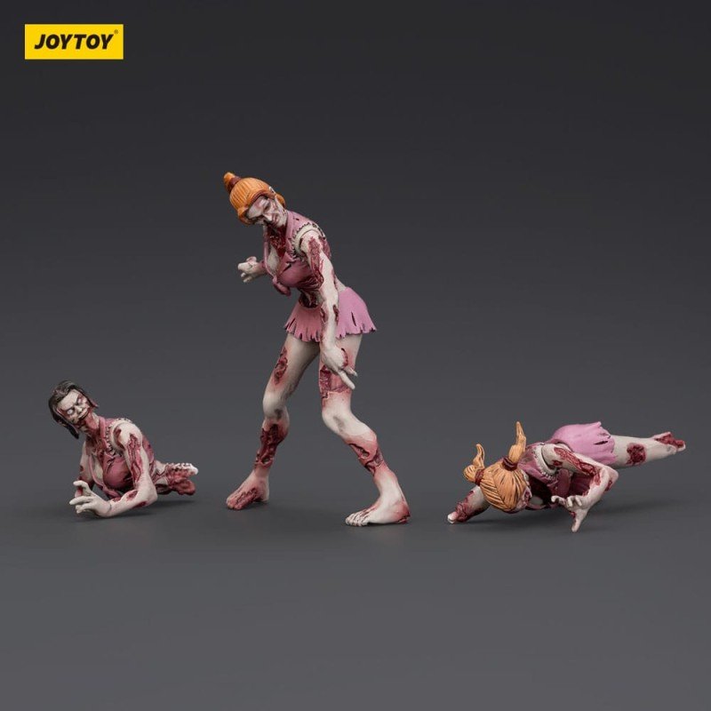 Zombie pack 3 figurines Dark Source Cheer Leaders 8 cm | 6927054401574