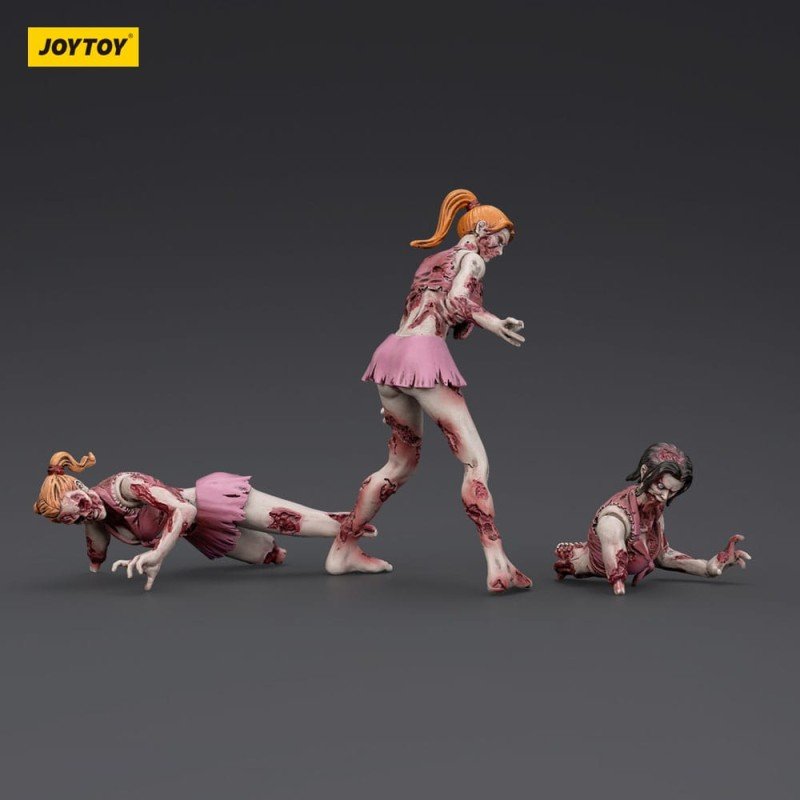 Zombie pack 3 figurines Dark Source Cheer Leaders 8 cm | 6927054401574