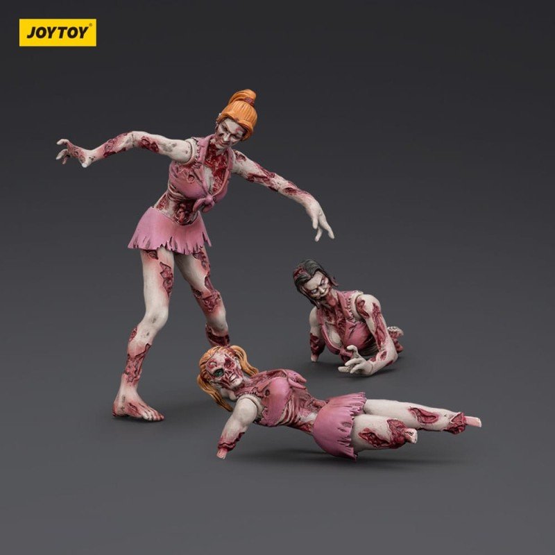Zombie pack 3 figurines Dark Source Cheer Leaders 8 cm | 6927054401574
