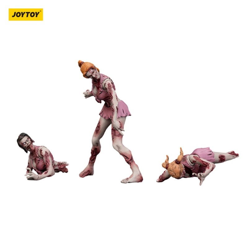 Zombie pack 3 figurines Dark Source Cheer Leaders 8 cm | 6927054401574