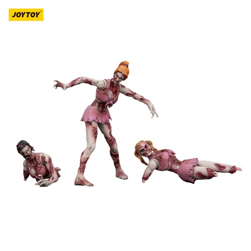 Zombie pack 3 figurines Dark Source Cheer Leaders 8 cm | 6927054401574