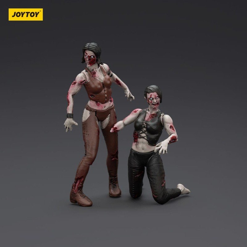 Zombie pack 2 figurines Dark Source Female wrestlers 8 cm | 6927054401581