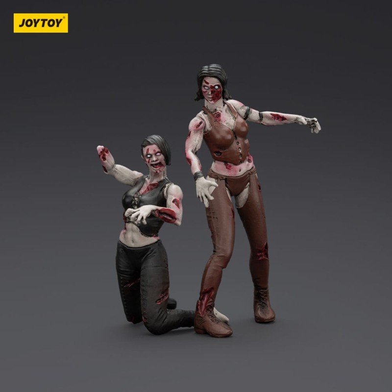 Zombie pack 2 figurines Dark Source Female wrestlers 8 cm | 6927054401581