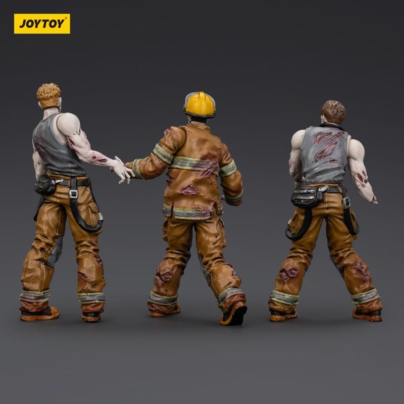 Zombie pack 3 figurines Dark Source Firefighters 8 cm | 6927054401598