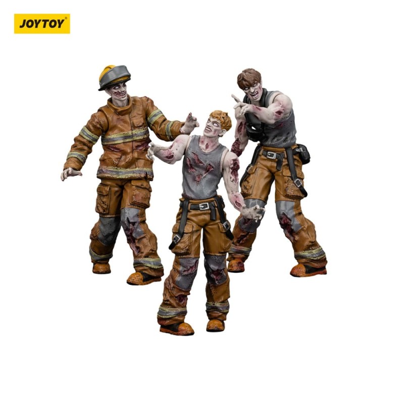 Zombie pack 3 figurines Dark Source Firefighters 8 cm | 6927054401598