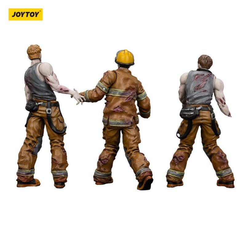 Zombie pack 3 figurines Dark Source Firefighters 8 cm | 6927054401598