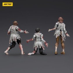 Zombie pack 3 figurines Dark Source Scientists (Female) 8 cm | 6927054401611