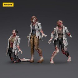 Zombie pack 3 figurines Dark Source Scientists (Female) 8 cm | 6927054401611