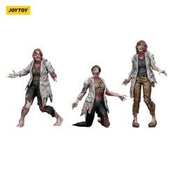 Zombie pack 3 figurines Dark Source Scientists (Female) 8 cm | 6927054401611